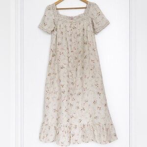 Vintage Victoria’s Secret Floral 100% Cotton Nightgown Cottagecore